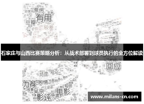 石家庄与山西比赛策略分析：从战术部署到球员执行的全方位解读